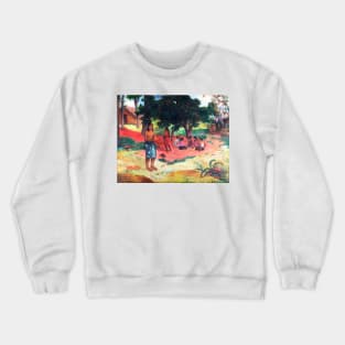 Whispered Words (1892) by Paul Gauguin Crewneck Sweatshirt